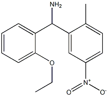 (2-ethoxyphenyl)(2-methyl-5-nitrophenyl)methanamine,,结构式