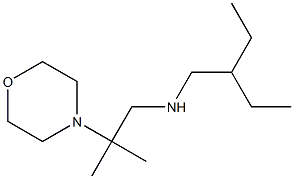 (2-ethylbutyl)[2-methyl-2-(morpholin-4-yl)propyl]amine 化学構造式