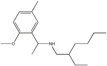 (2-ethylhexyl)[1-(2-methoxy-5-methylphenyl)ethyl]amine Struktur