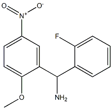 (2-fluorophenyl)(2-methoxy-5-nitrophenyl)methanamine Structure
