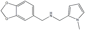 (2H-1,3-benzodioxol-5-ylmethyl)[(1-methyl-1H-pyrrol-2-yl)methyl]amine Structure