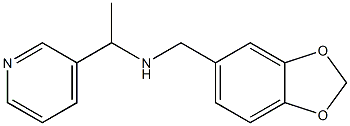 (2H-1,3-benzodioxol-5-ylmethyl)[1-(pyridin-3-yl)ethyl]amine,,结构式