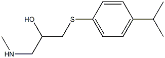 (2-hydroxy-3-{[4-(propan-2-yl)phenyl]sulfanyl}propyl)(methyl)amine Structure