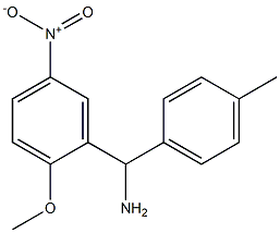 (2-methoxy-5-nitrophenyl)(4-methylphenyl)methanamine Structure