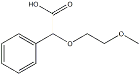 (2-methoxyethoxy)(phenyl)acetic acid 结构式