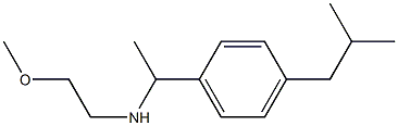 (2-methoxyethyl)({1-[4-(2-methylpropyl)phenyl]ethyl})amine Structure