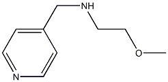 (2-methoxyethyl)(pyridin-4-ylmethyl)amine 化学構造式