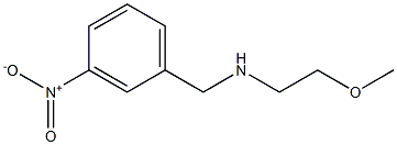 (2-methoxyethyl)[(3-nitrophenyl)methyl]amine 化学構造式