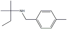 (2-methylbutan-2-yl)[(4-methylphenyl)methyl]amine,,结构式