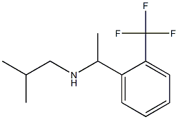 (2-methylpropyl)({1-[2-(trifluoromethyl)phenyl]ethyl})amine Structure