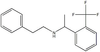 (2-phenylethyl)({1-[2-(trifluoromethyl)phenyl]ethyl})amine Struktur