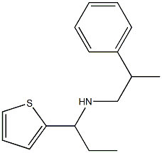 (2-phenylpropyl)[1-(thiophen-2-yl)propyl]amine Structure