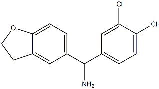 (3,4-dichlorophenyl)(2,3-dihydro-1-benzofuran-5-yl)methanamine Struktur