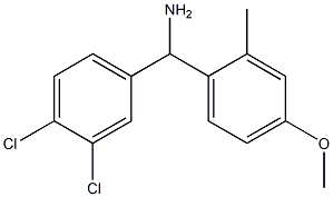 (3,4-dichlorophenyl)(4-methoxy-2-methylphenyl)methanamine Structure