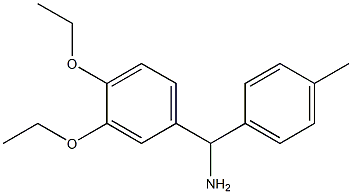(3,4-diethoxyphenyl)(4-methylphenyl)methanamine Struktur