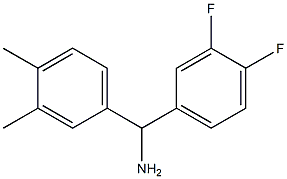 (3,4-difluorophenyl)(3,4-dimethylphenyl)methanamine,,结构式