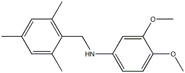 (3,4-dimethoxyphenyl)(mesityl)methylamine,,结构式