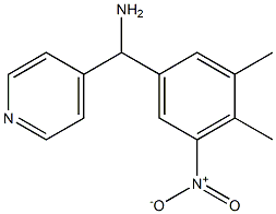 (3,4-dimethyl-5-nitrophenyl)(pyridin-4-yl)methanamine 结构式