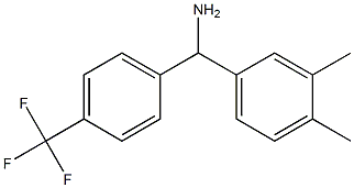 (3,4-dimethylphenyl)[4-(trifluoromethyl)phenyl]methanamine 化学構造式