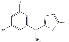 (3,5-dichlorophenyl)(5-methylthiophen-2-yl)methanamine,,结构式