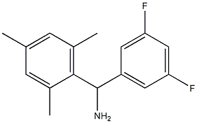 (3,5-difluorophenyl)(2,4,6-trimethylphenyl)methanamine,,结构式