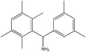(3,5-dimethylphenyl)(2,3,5,6-tetramethylphenyl)methanamine Structure