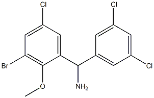 (3-bromo-5-chloro-2-methoxyphenyl)(3,5-dichlorophenyl)methanamine Structure