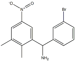 (3-bromophenyl)(2,3-dimethyl-5-nitrophenyl)methanamine