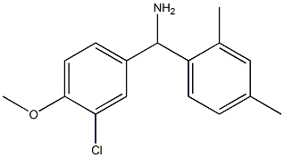 (3-chloro-4-methoxyphenyl)(2,4-dimethylphenyl)methanamine Struktur
