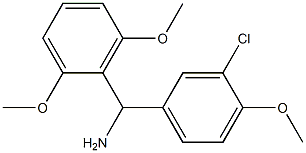 (3-chloro-4-methoxyphenyl)(2,6-dimethoxyphenyl)methanamine