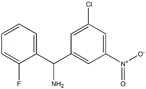 (3-chloro-5-nitrophenyl)(2-fluorophenyl)methanamine