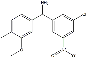 (3-chloro-5-nitrophenyl)(3-methoxy-4-methylphenyl)methanamine