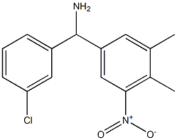  (3-chlorophenyl)(3,4-dimethyl-5-nitrophenyl)methanamine