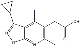 (3-cyclopropyl-4,6-dimethylisoxazolo[5,4-b]pyridin-5-yl)acetic acid Structure