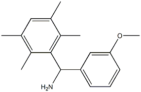 (3-methoxyphenyl)(2,3,5,6-tetramethylphenyl)methanamine 化学構造式