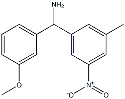 (3-methoxyphenyl)(3-methyl-5-nitrophenyl)methanamine Struktur