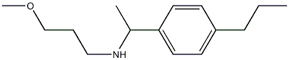 (3-methoxypropyl)[1-(4-propylphenyl)ethyl]amine Structure