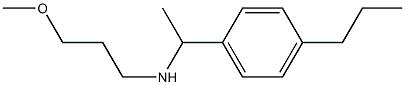 (3-methoxypropyl)[1-(4-propylphenyl)ethyl]amine 结构式