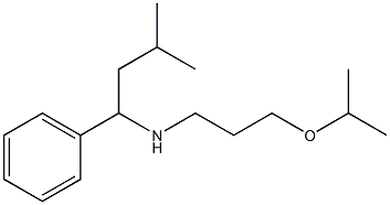 (3-methyl-1-phenylbutyl)[3-(propan-2-yloxy)propyl]amine Struktur
