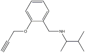 (3-methylbutan-2-yl)({[2-(prop-2-yn-1-yloxy)phenyl]methyl})amine Struktur