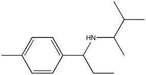 (3-methylbutan-2-yl)[1-(4-methylphenyl)propyl]amine Structure