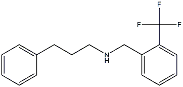 (3-phenylpropyl)({[2-(trifluoromethyl)phenyl]methyl})amine Struktur