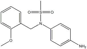 (4-aminophenyl)-N-[(2-methoxyphenyl)methyl]methanesulfonamide Structure