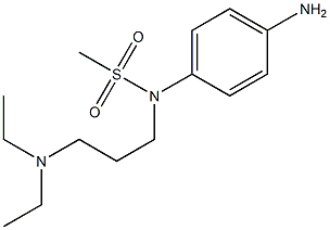 (4-aminophenyl)-N-[3-(diethylamino)propyl]methanesulfonamide 结构式