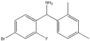 (4-bromo-2-fluorophenyl)(2,4-dimethylphenyl)methanamine Structure