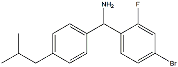 (4-bromo-2-fluorophenyl)[4-(2-methylpropyl)phenyl]methanamine|