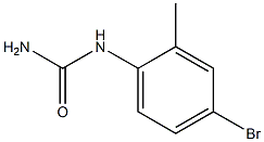 (4-bromo-2-methylphenyl)urea 结构式