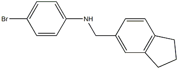(4-bromophenyl)(2,3-dihydro-1H-inden-5-yl)methylamine,,结构式
