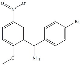 (4-bromophenyl)(2-methoxy-5-nitrophenyl)methanamine