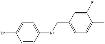 (4-bromophenyl)(3-fluoro-4-methylphenyl)methylamine 结构式